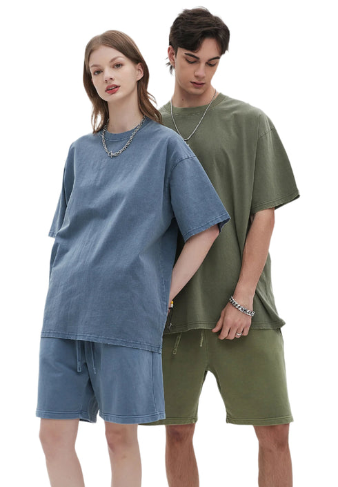 RetroEdge Heavyweight Washed Tee – Timeless Style & Superior Comfort